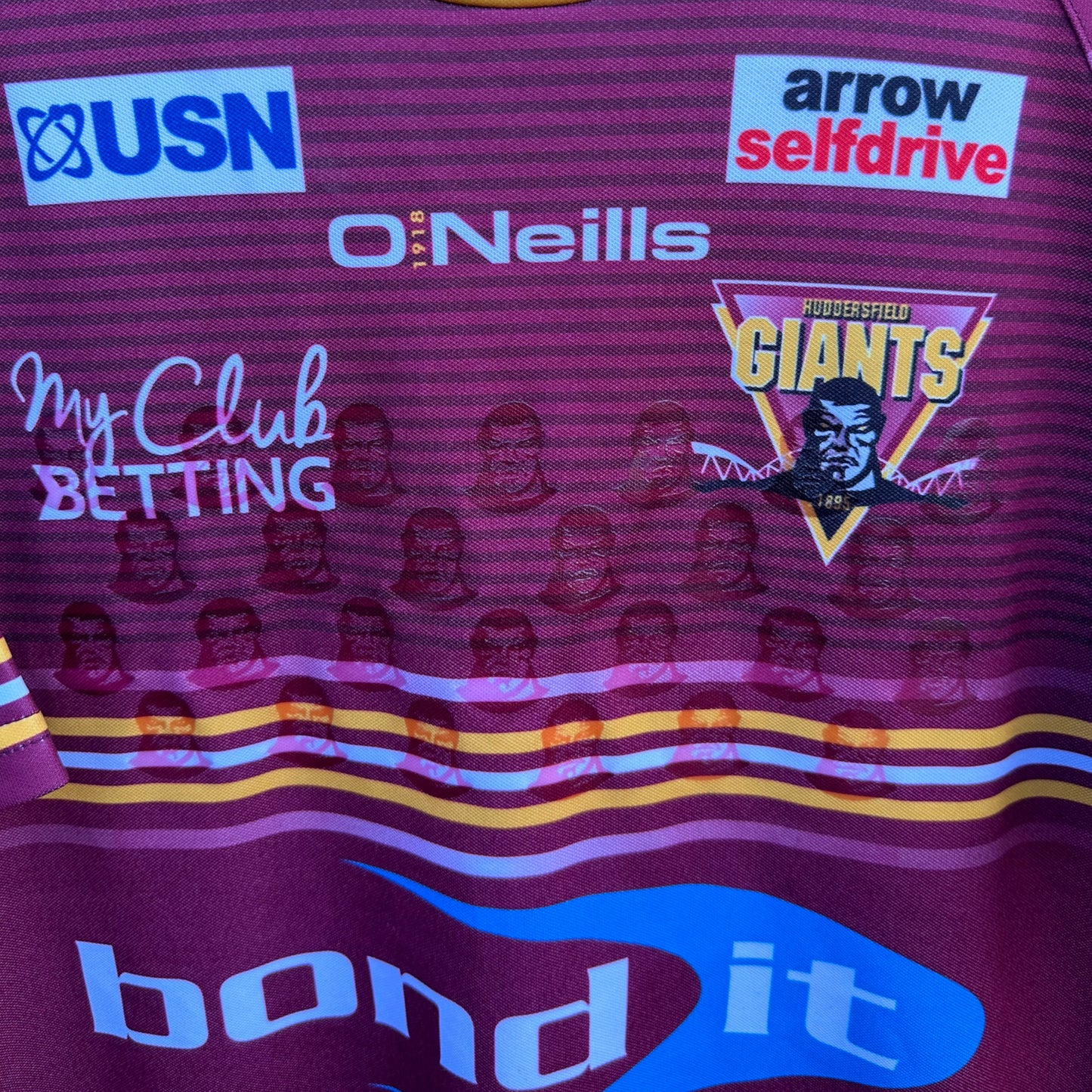 TOM SYMONDS HUDDERSFIELD GIANTS PLAYER ISSUED JERSEY