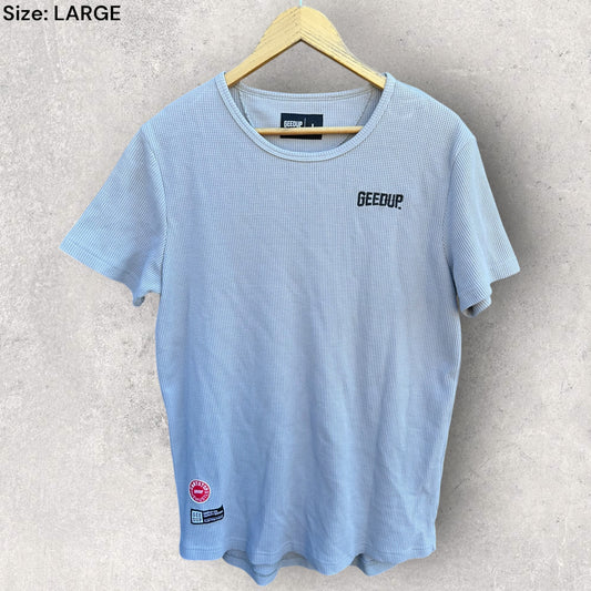 GEEDUP GREY MESH STYLE T-SHIRT