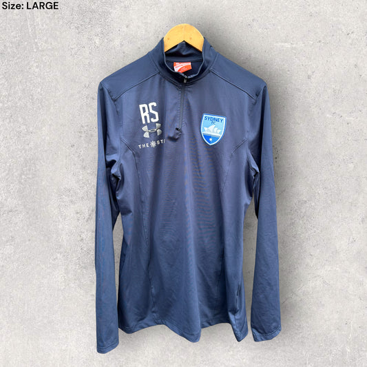SYDNEY FC LONG SLEEVE TRAINING TOP ISSUED TO ROBBIE STANTON (ASSISTANT COACH)