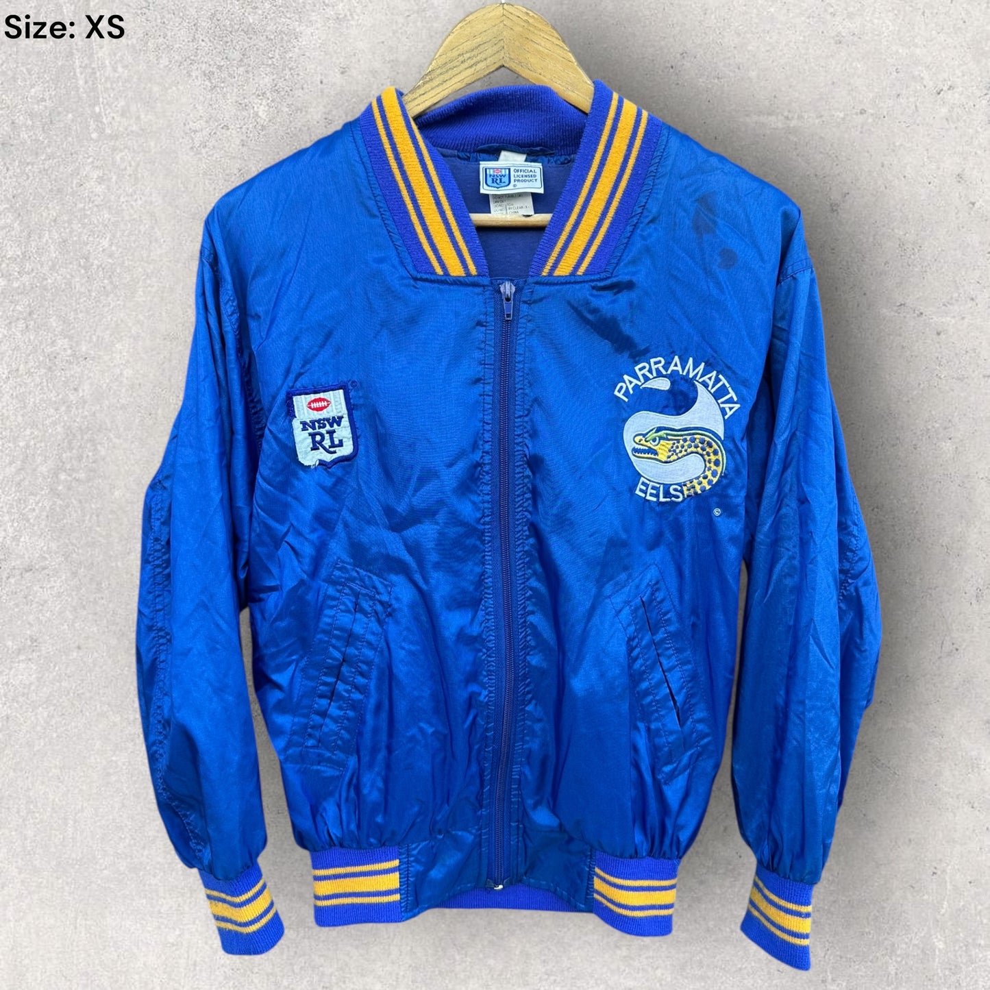 PARRAMATTA EELS NSWRL VINTAGE BOMBER JACKET