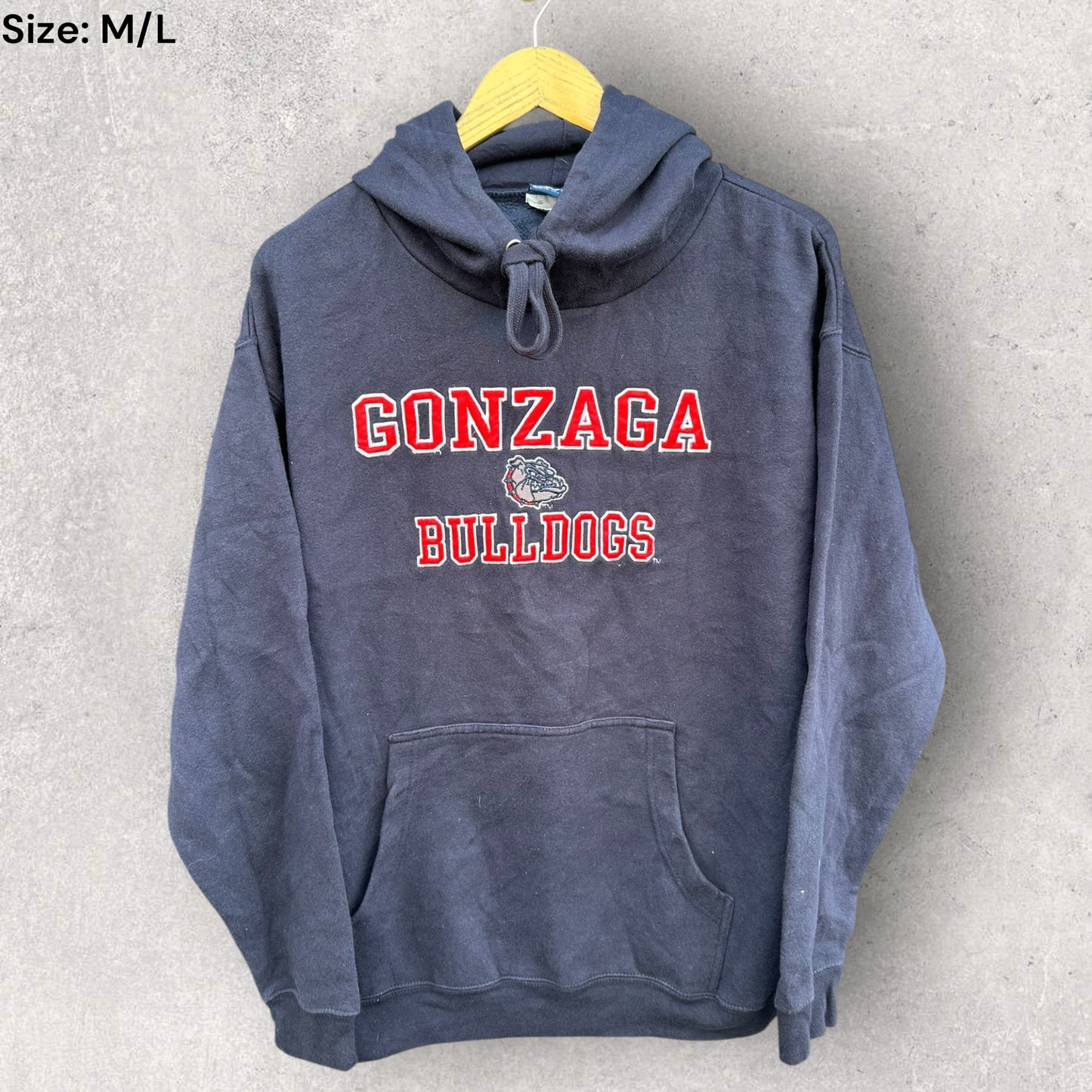 GONZAGA BULLDOGS NCAA BLUE PULLOVER HOODED JUMPER