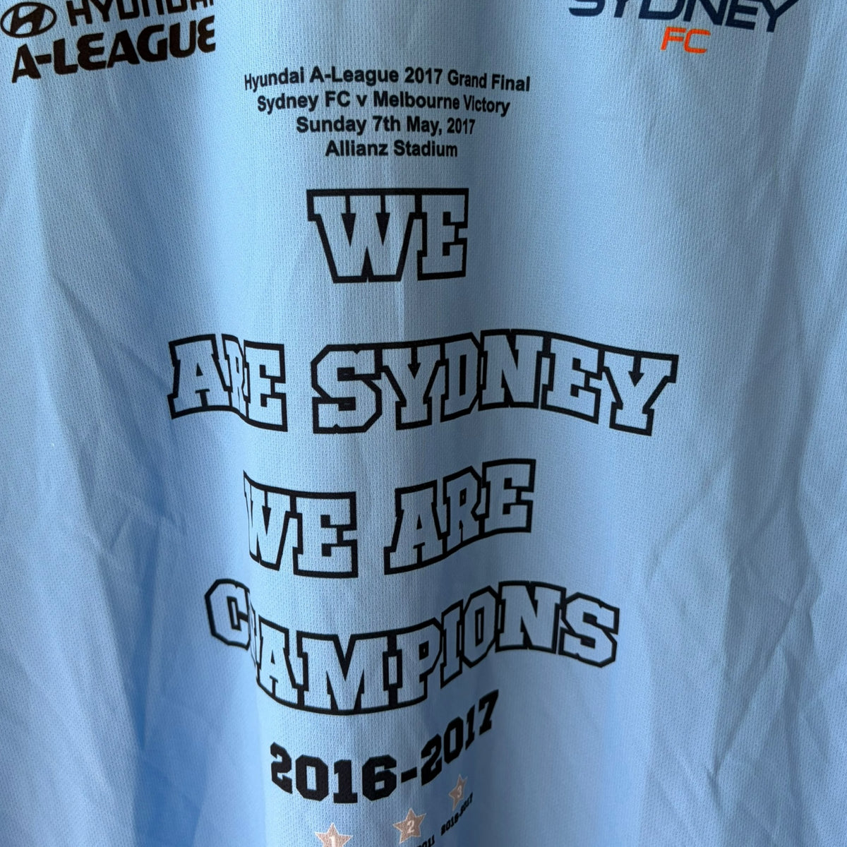 Sydney FC 2017 A-League Pula Grand Final Premiers Jersey