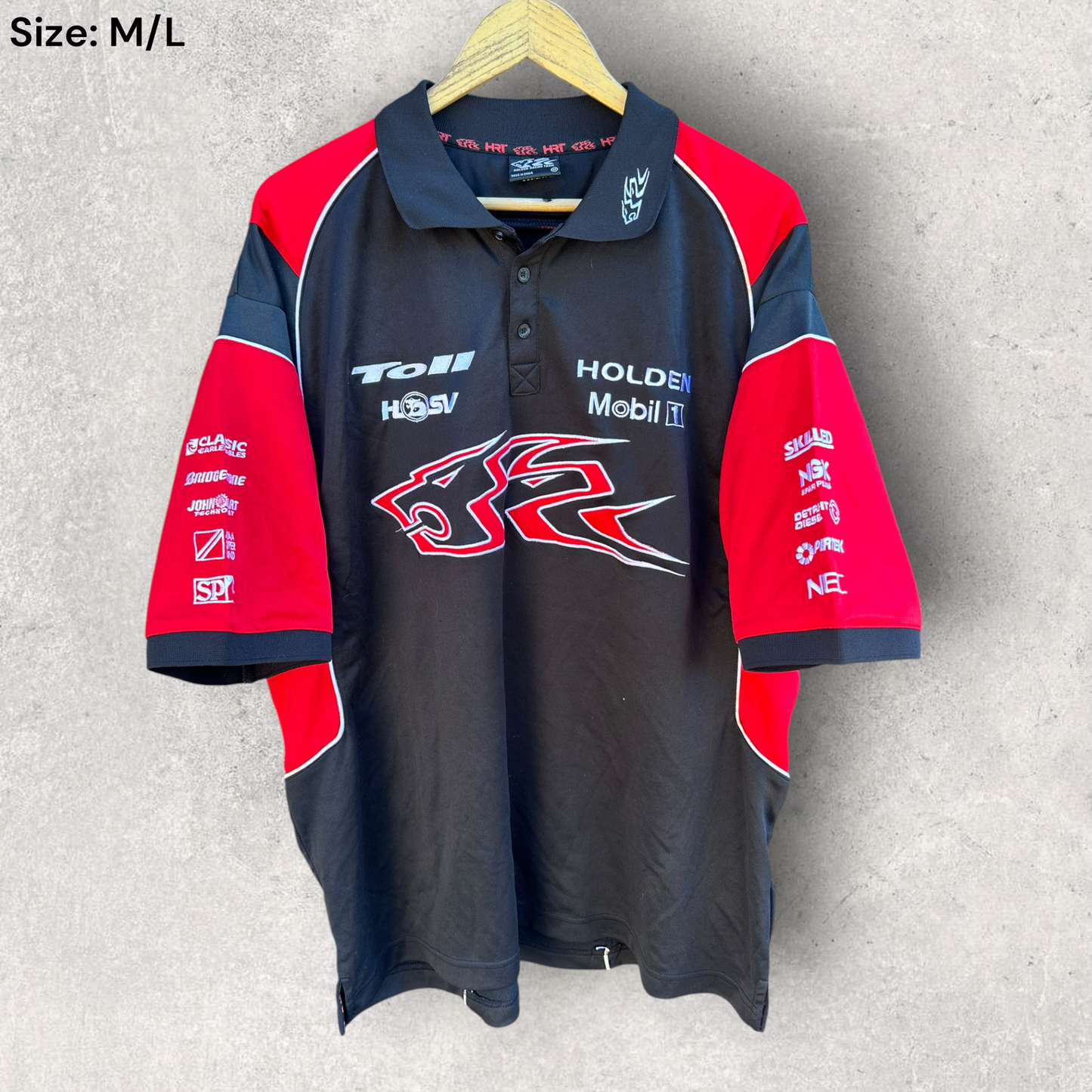 Holden Racing Team V8 Supercars Black Motorsport Polo Shirt