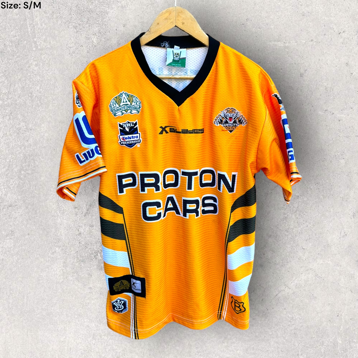WESTS TIGERS 2008 HOME CENTENARY JERSEY