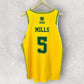 PATTY MILLS AUSTRALIAN BOOMERS BASKETBALL JERSEY