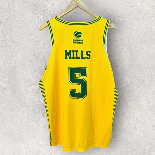 PATTY MILLS AUSTRALIAN BOOMERS BASKETBALL JERSEY