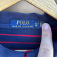 RALPH LAUREN POLO RED & BLUE LONG SLEEVE POLO SHIRT