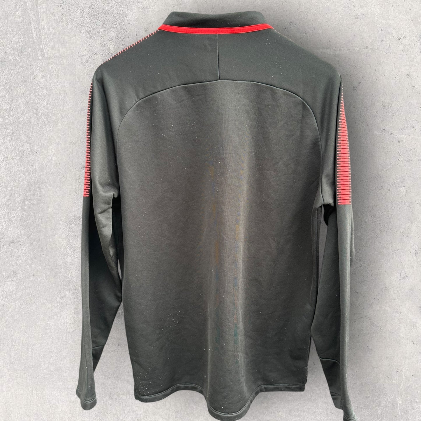 Atletico Madrid Nike black chest zip football jumper