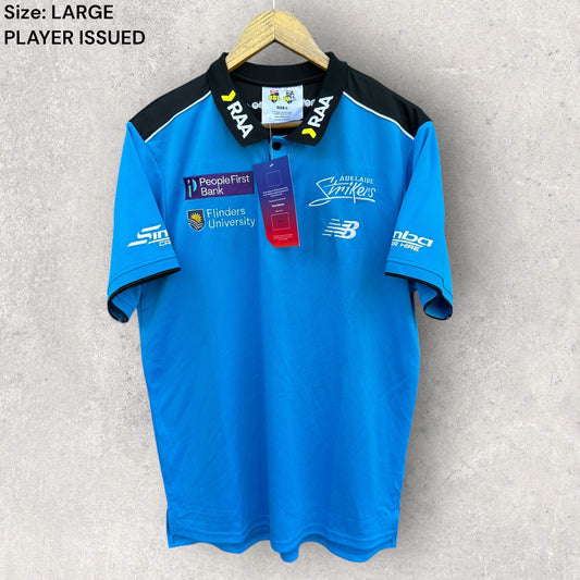 ADELAIDE STRIKERS 2025 MEDIA POLO BBL PLAYER ISSUED TO HENRY THORNTON