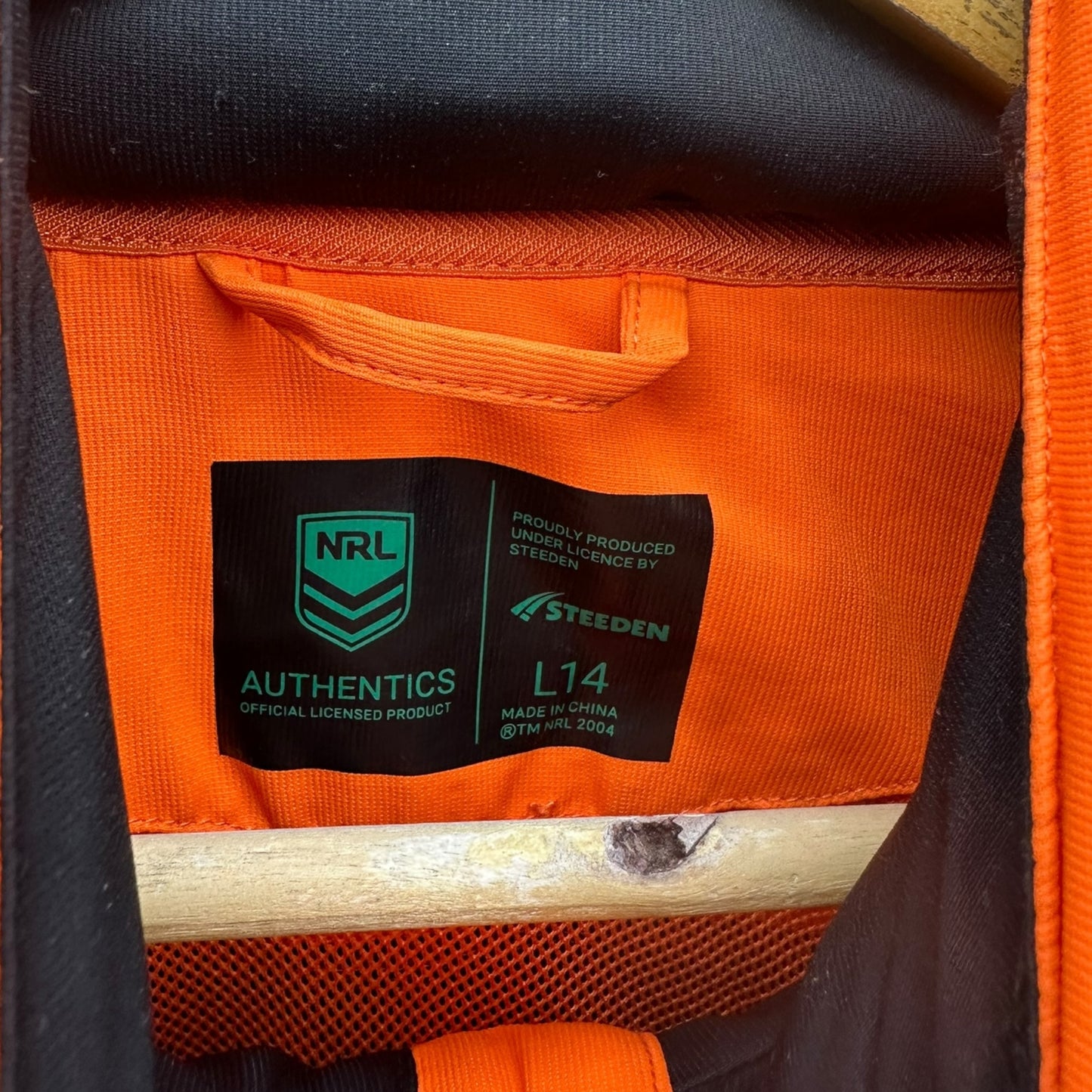 Wests Tigers 2023 Windbreaker Hooded Jacket Player Issued to Sophie Curtain
