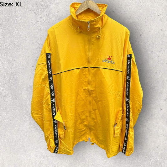 DADA DAMANI VINTAGE YELLOW WINDBREAKER HOODED JACKET