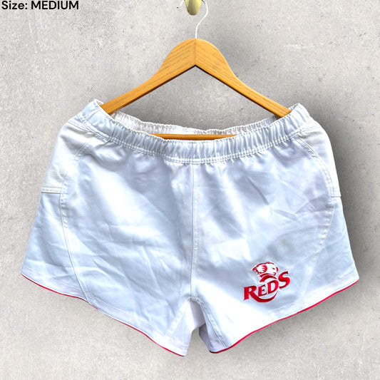 QUEENSLAND REDS WHITE MATCH SHORTS