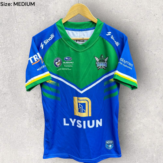PARRAMATTA CITY TITANS NSW RUGBY LEAGUE MATCH JERSEY