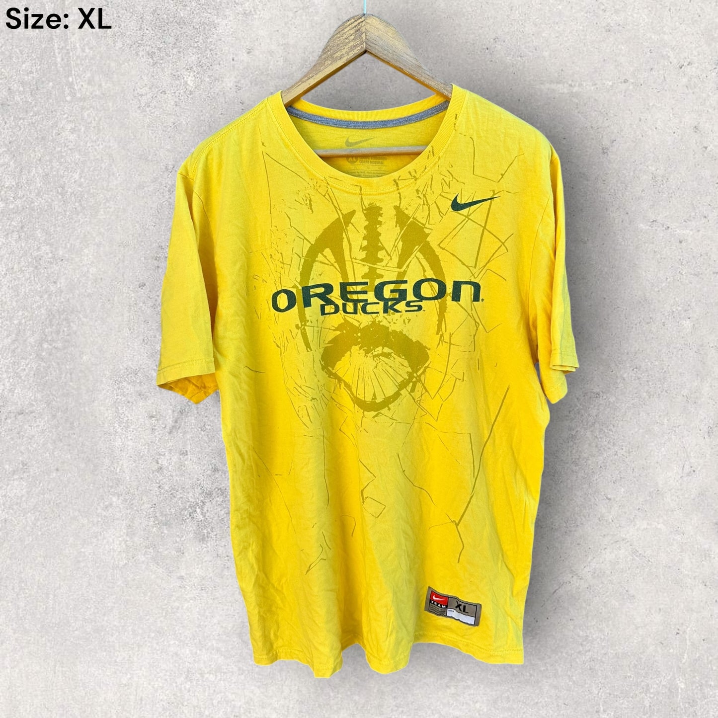 OREGON DUCKS NIKE YELLOW NCAA SHIRT