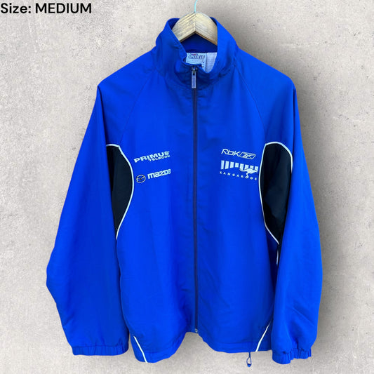 North Melbourne Kangaroos Reebok Vintage Windbreaker AFL Blue Jacket