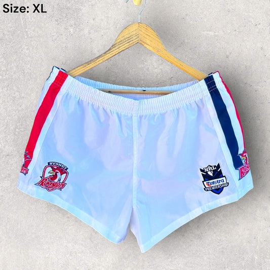 Sydney Roosters White Supporters Shorts