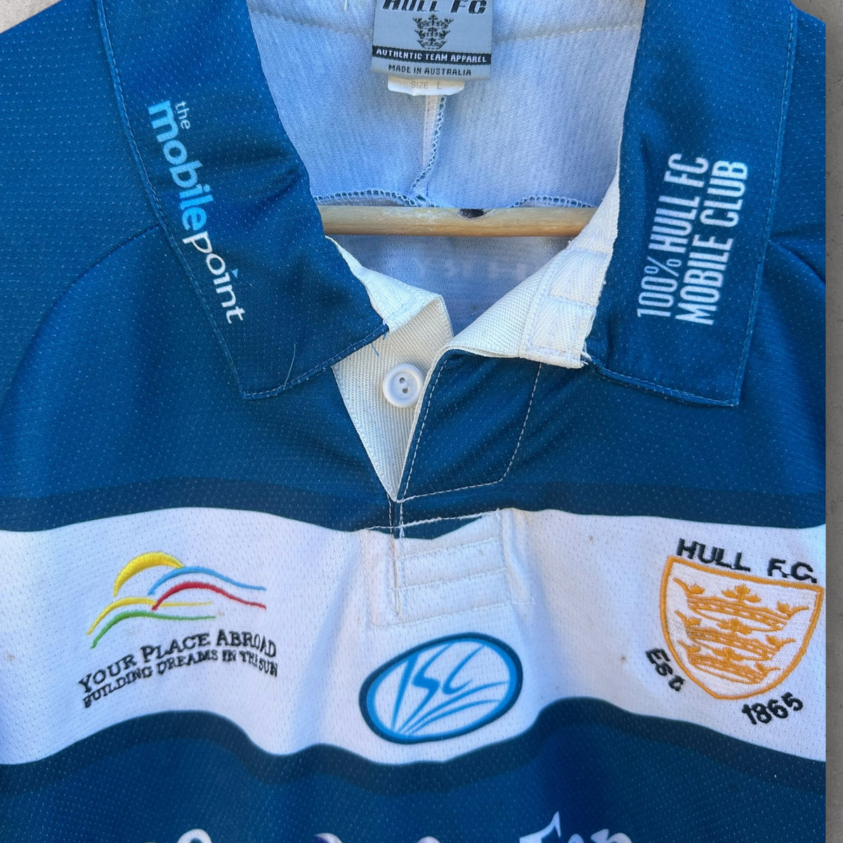 Adel Fellous Hull FC 2008 Isc Rugby League Match Worn Jersey