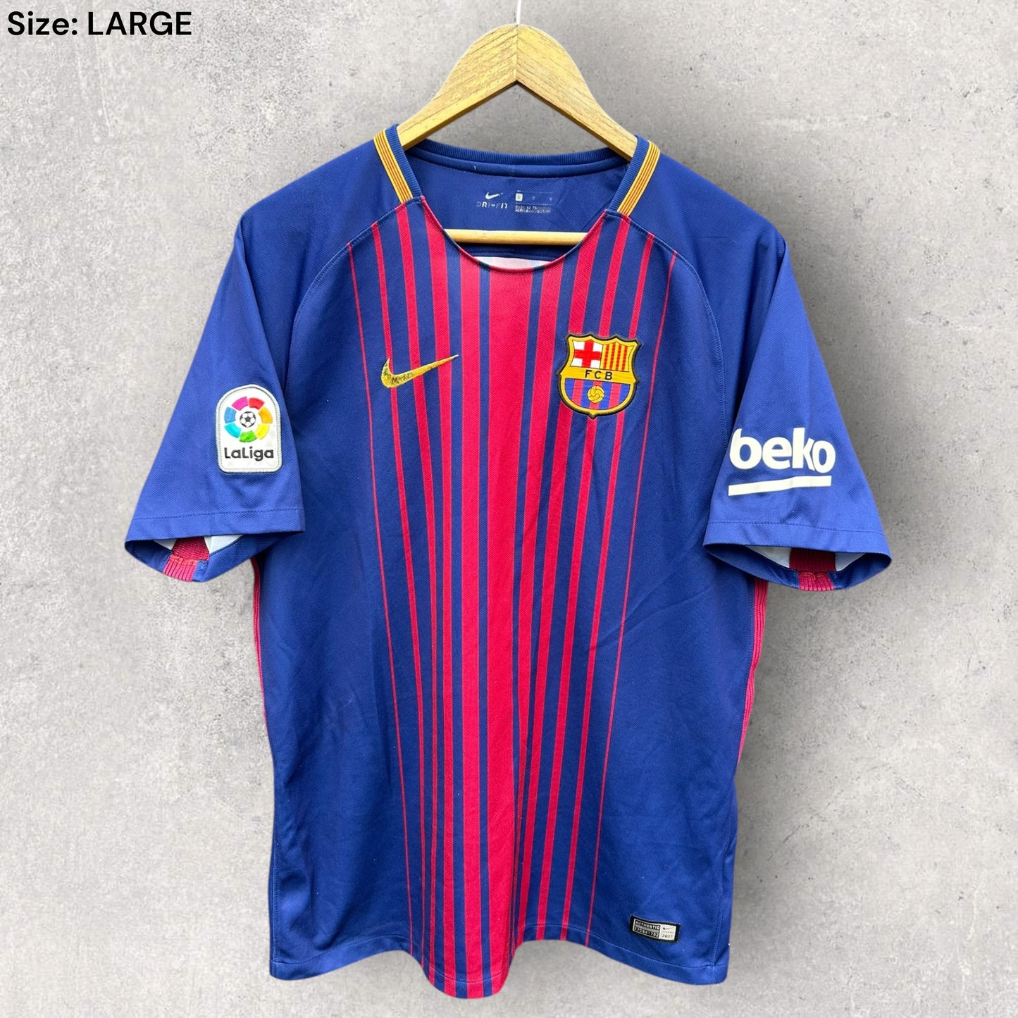 Barcelona FC 2017-2018 Nike Home Football Jersey