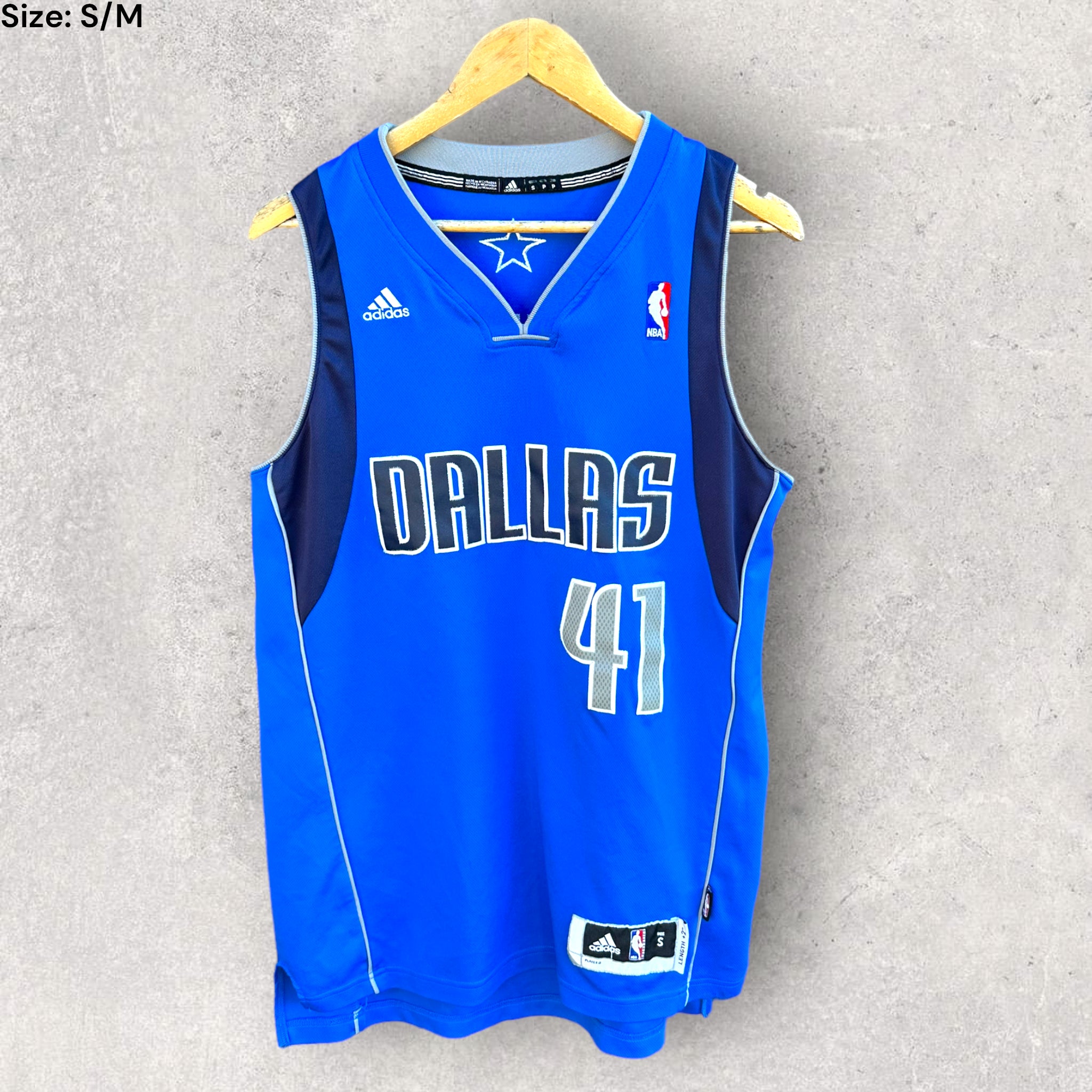 DIRK NOWITZKI DALLAS MAVERICKS 2012 ADIDAS JERSEY THRILLOFTHETHRIFT