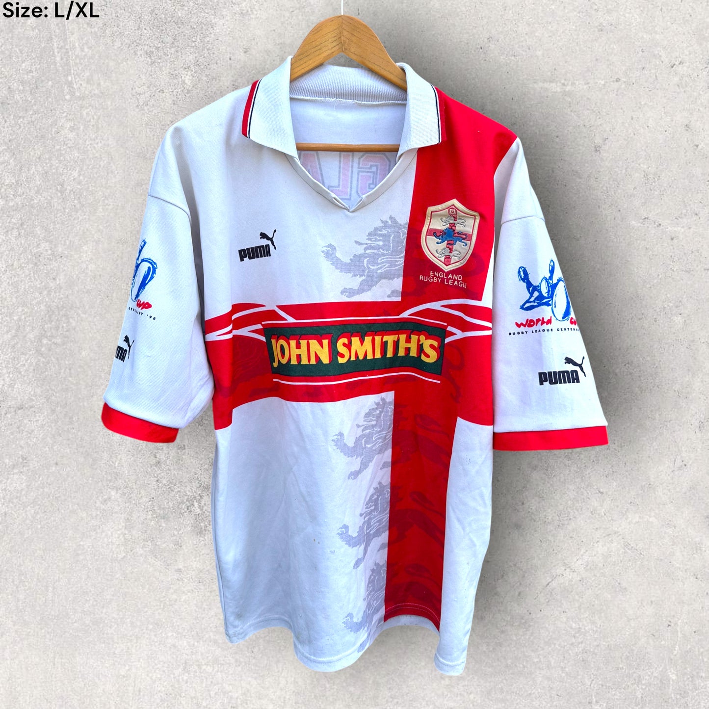 ENGLAND LIONS RUGBY LEAGUE 1995 JERSEY