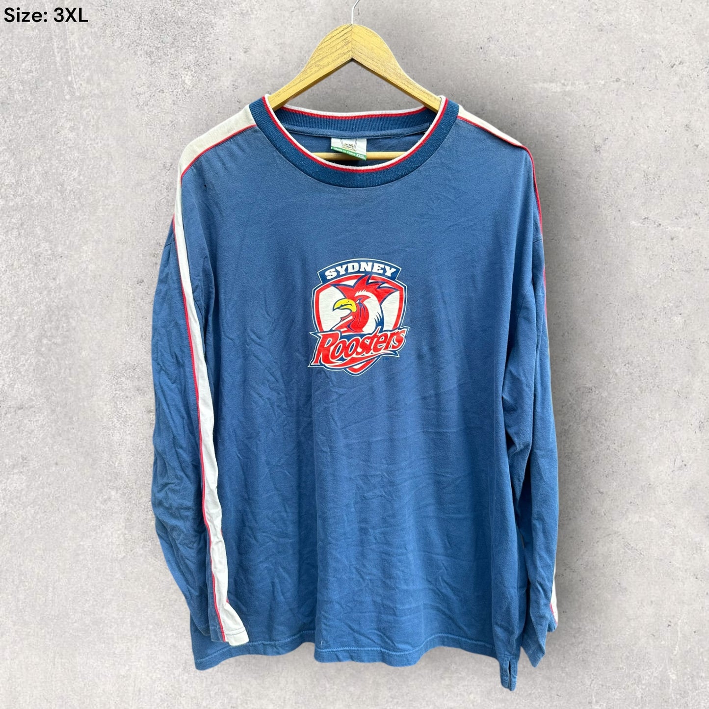 SYDNEY ROOSTERS SUPPORTER BLUE LONG SLEEVE SHIRT