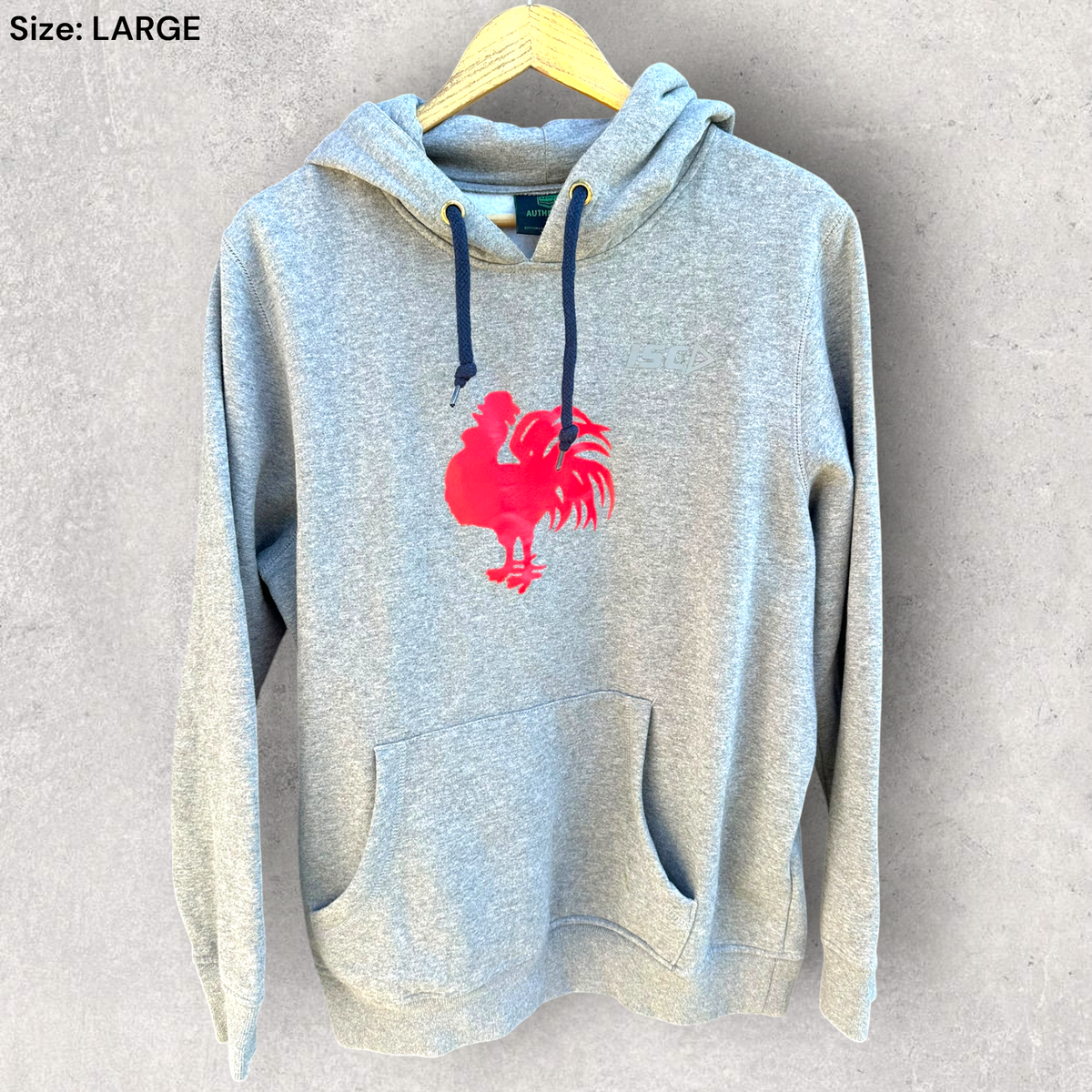 Sydney Roosters ISC Grey Pullover Hooded Nrl Jumper