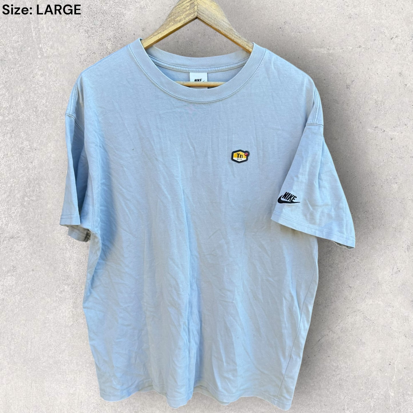 NIKE TN AIR GREY SHORT SLEEVE SHIRT
