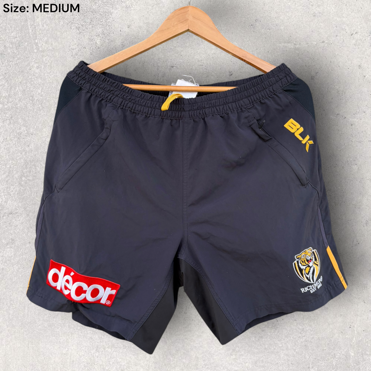 Richmond Tigers BLK On Field Training Shorts
