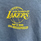 LA LAKERS MITCHELL & NESS GREY HOODED PULLOVER NBA JUMPER
