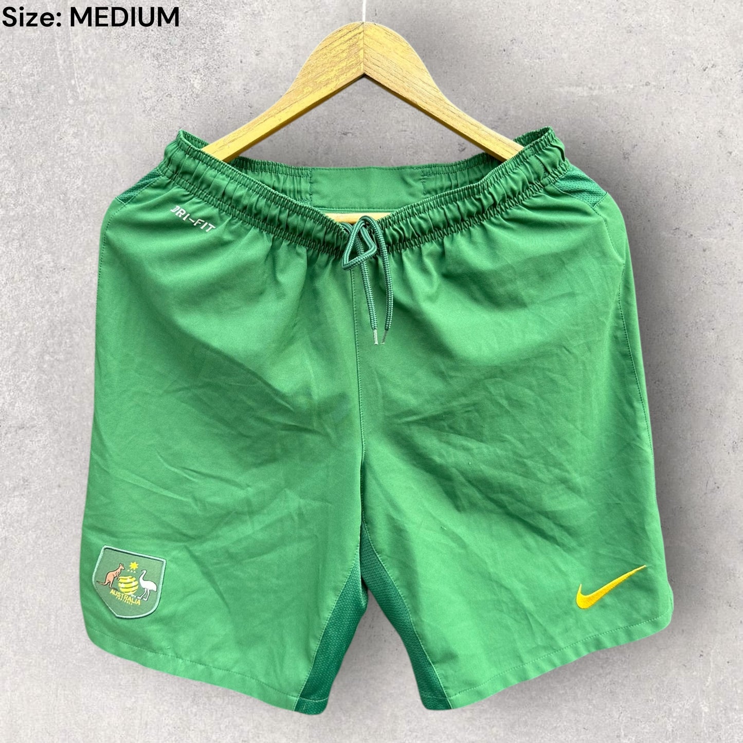 AUSTRALIAN SOCCEROOS NIKE VINTAGE GREEN TRAINING SHORTS