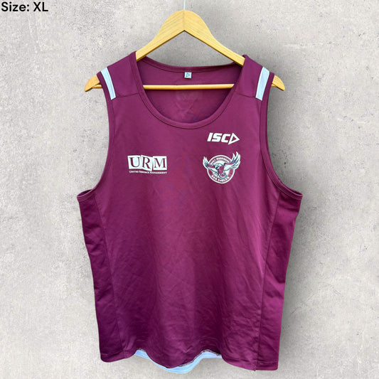 MANLY WARRINGAH SEA EAGLES ISC TRAINING SINGLET