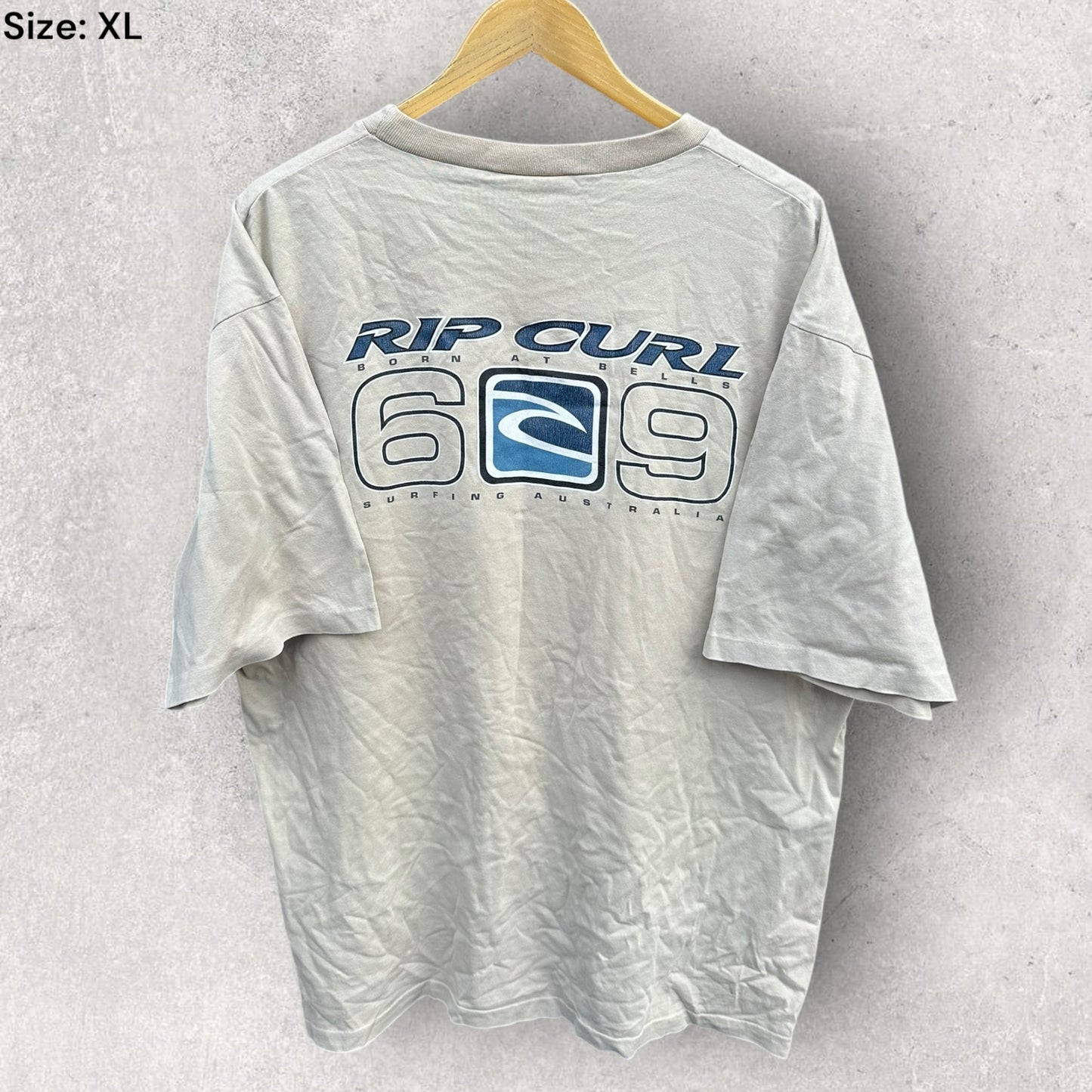 RIPCURL “BORN AT BELLS” VINTAGE BEIGE SHIRT