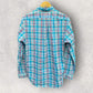 RALPH LAUREN POLO MULTI-COLOURED BLUE LONG SLEEVE DRESS SHIRT