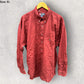 RALPH LAUREN X CHAPS MENS RED LONG SLEEVE BUTTON UP SHIRT