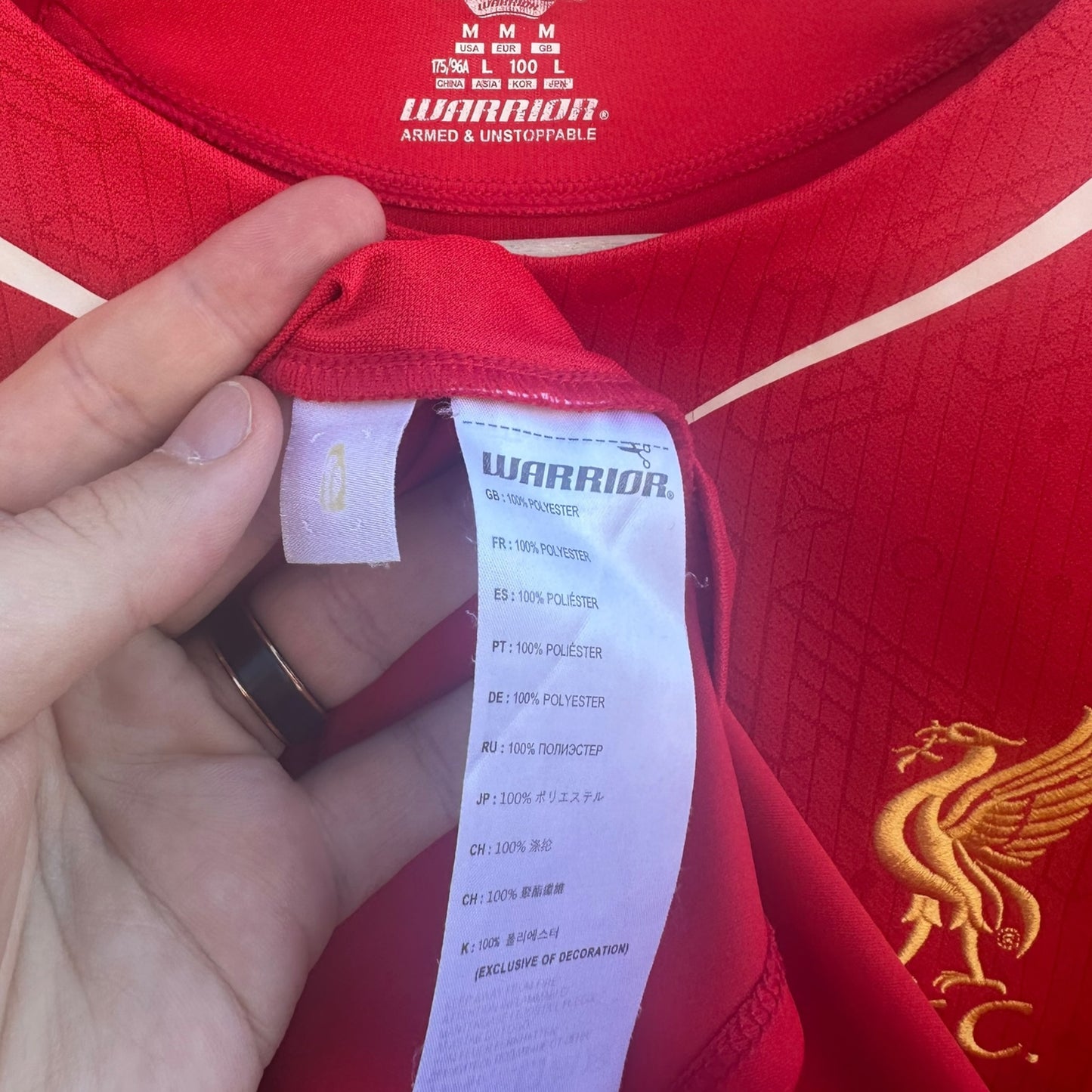 Liverpool FC 2014-2015 Home Warrior Football Jersey