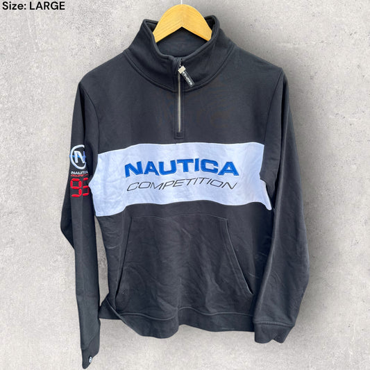 NAUTICA COMPETITION BLACK PULLOVER JACKET
