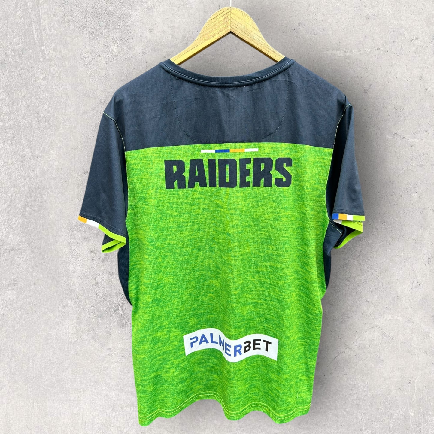 Canberra Raiders Player Worn + Signed Training Shirt To Pasami SAULO