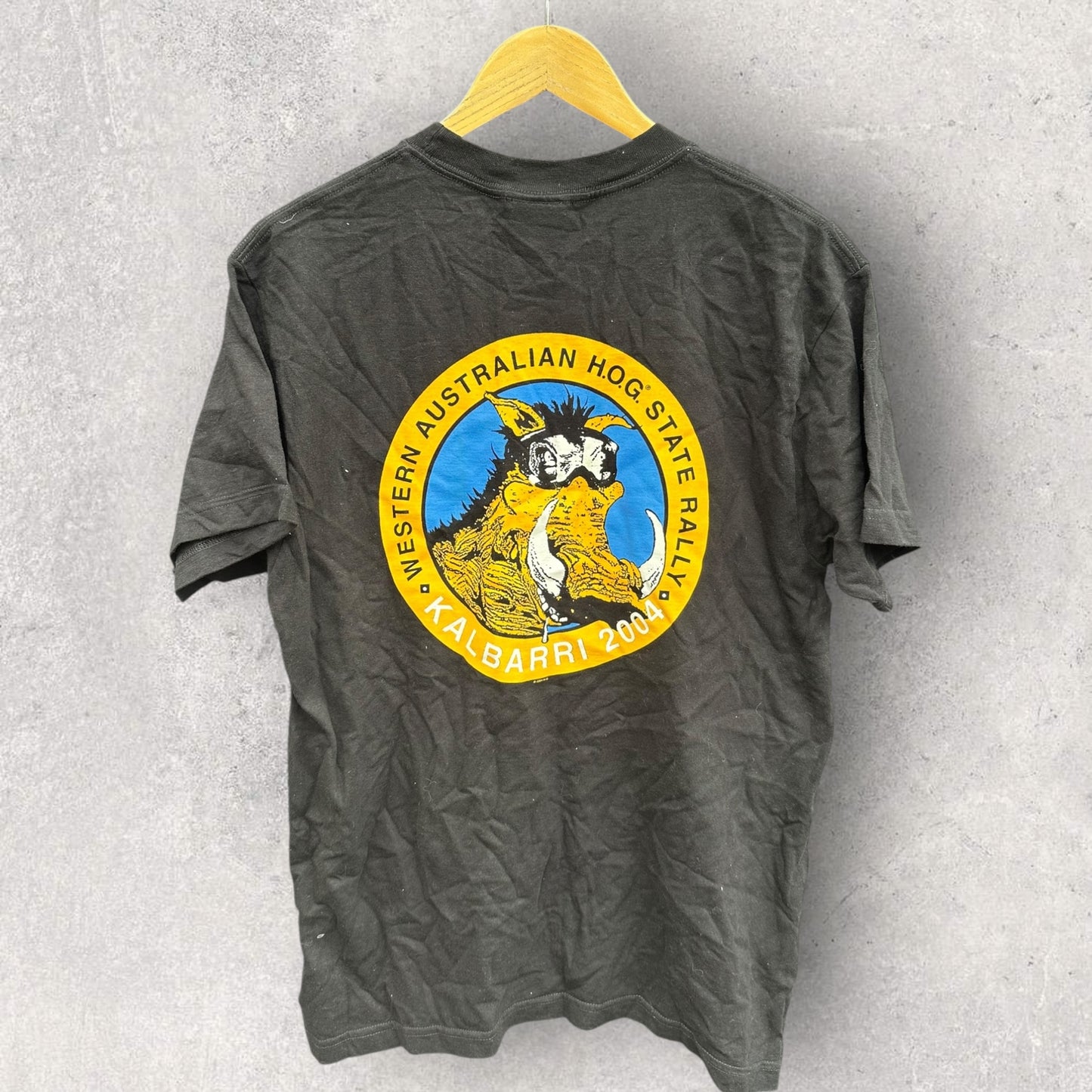 HARLEY DAVIDSON 2004 KALBARRI STATE RALLY VINTAGE BLACK SHIRT