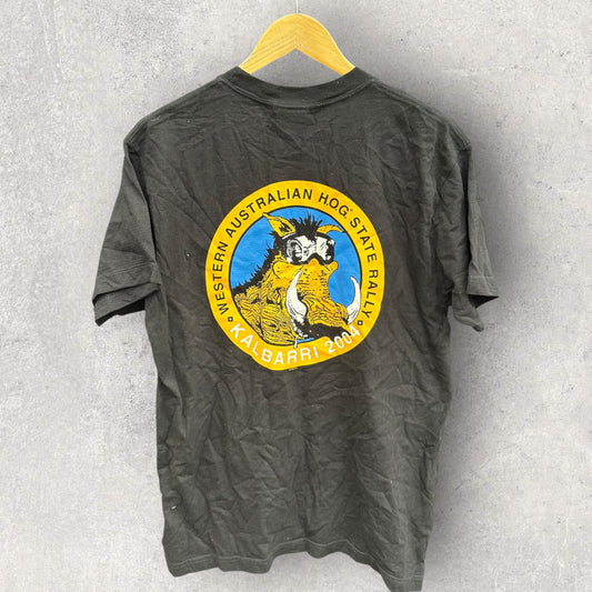 HARLEY DAVIDSON 2004 KALBARRI STATE RALLY VINTAGE BLACK SHIRT