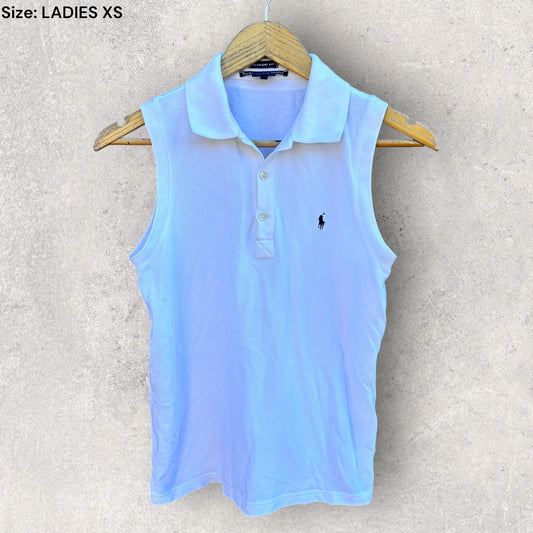 Ralph Lauren Polo Ladies White Sleeveless Tank Top