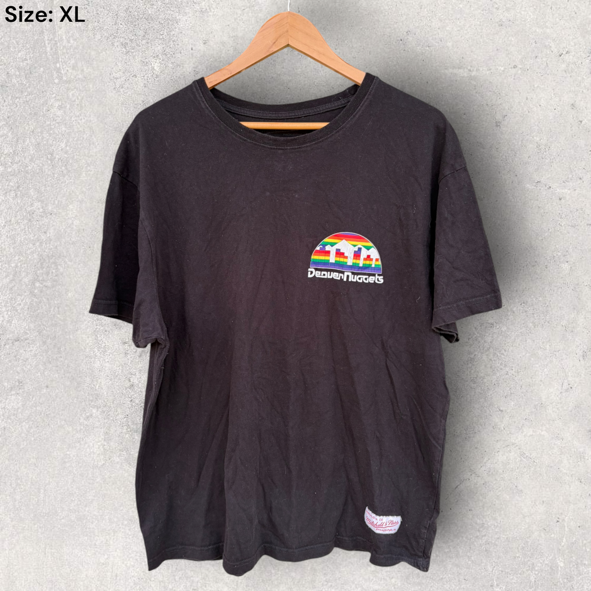 Denver Nuggets Mitchell & Ness Black Basketball Shirt