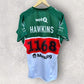 SOUTH SYDNEY RABBITOHS 2023 CAPTAINS RUN JERSEY PLAYER WORN + SIGNED BY DEAN HAWKINS