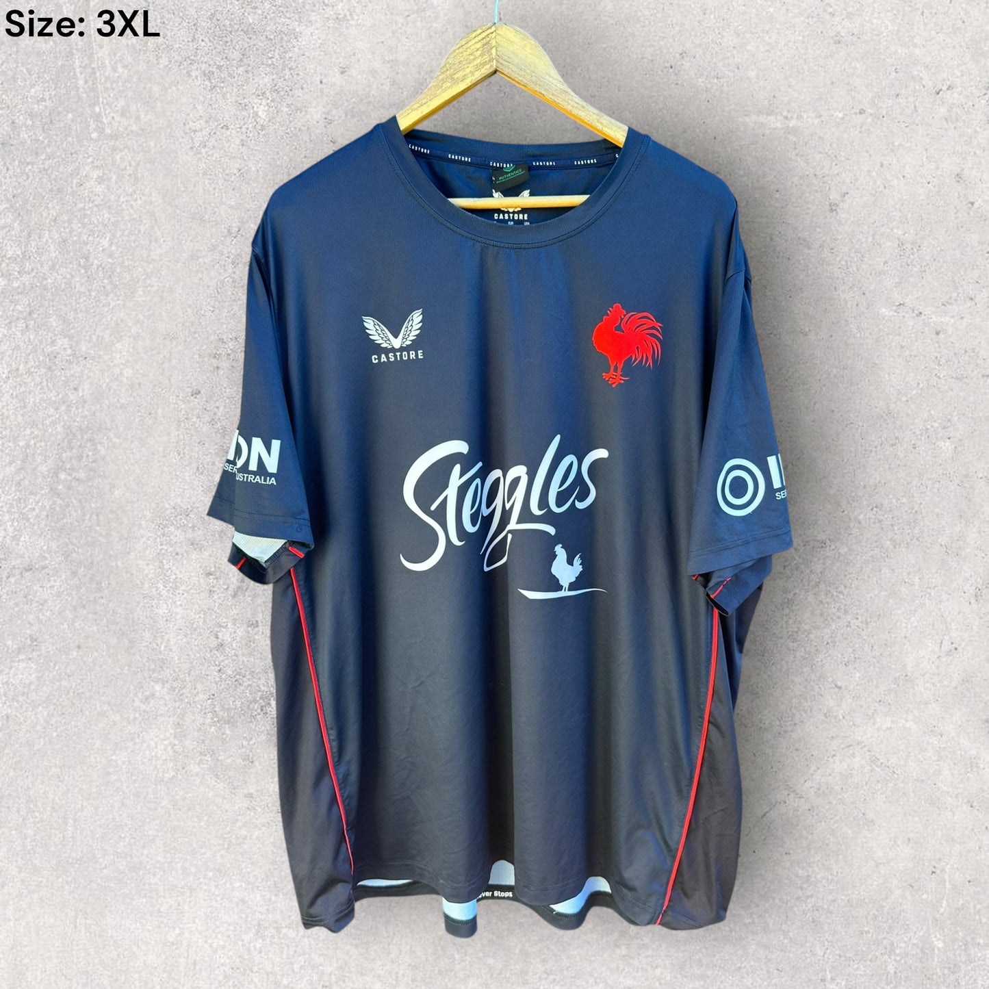 SYDNEY ROOSTERS CASTORE NRL TRAINING SHIRT