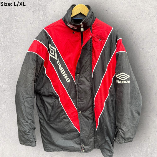 UMBRO MANCHESTER UNITED DESIGN VINTAGE BENCH JACKET