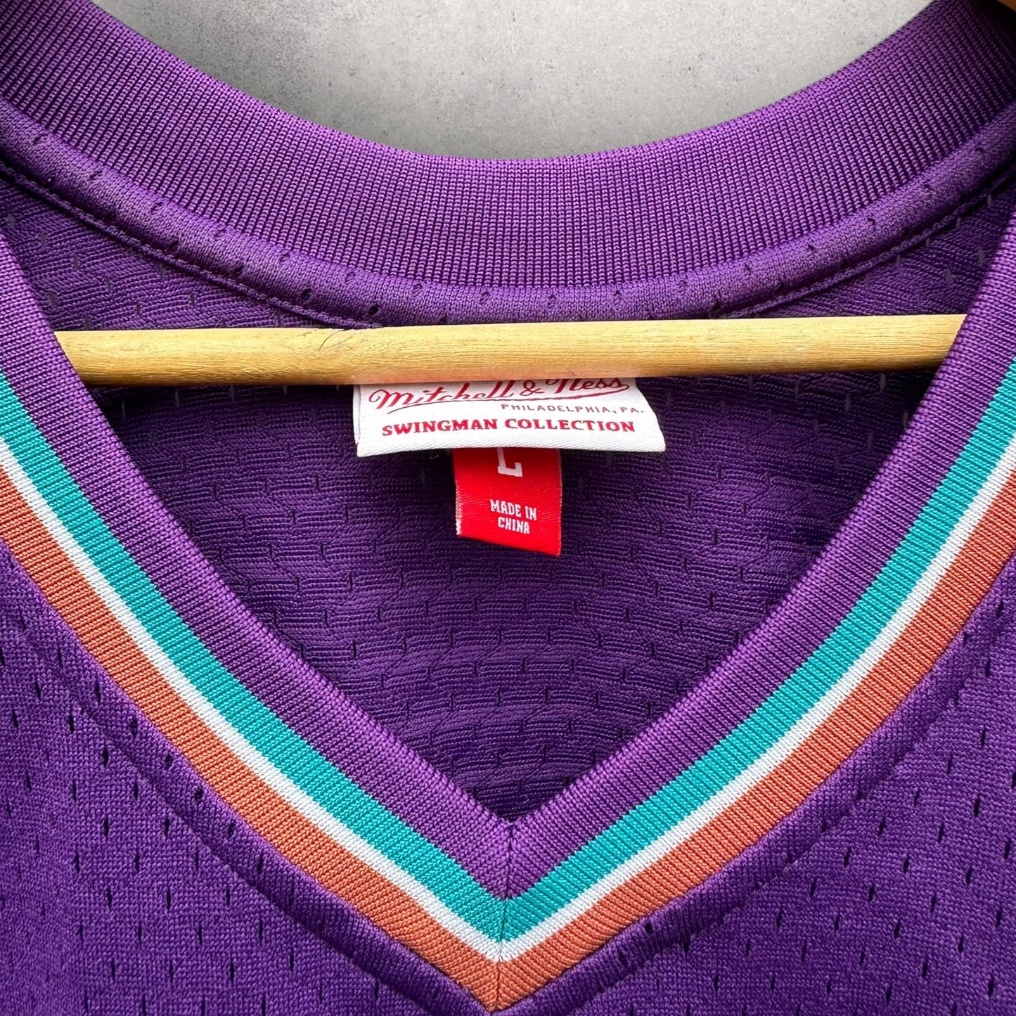 JOHN STOCKTON UTAH JAZZ MITCHELL & NESS 1996 HWC NBA JERSEY