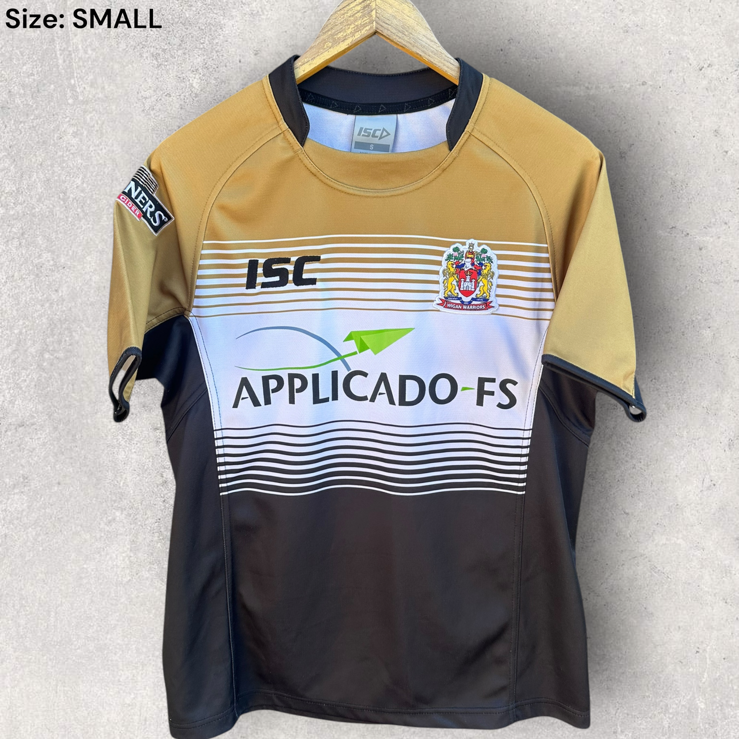 Wigan Warriors 2012 ISC Away Rugby League Superleague Jersey