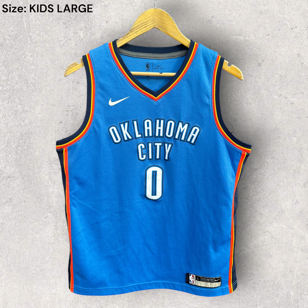 Russell Westbrook Oklahoma City Thunder Nike NBA Swingman 2018 Kids Jersey