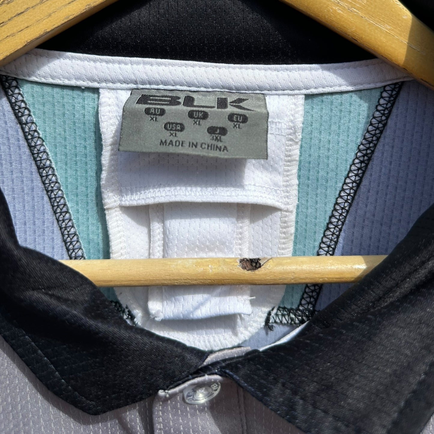 TASMANIAN TIGERS GREY BLK PLAYER ISSUED TRAINING SHIRT IIAN CARLISLE