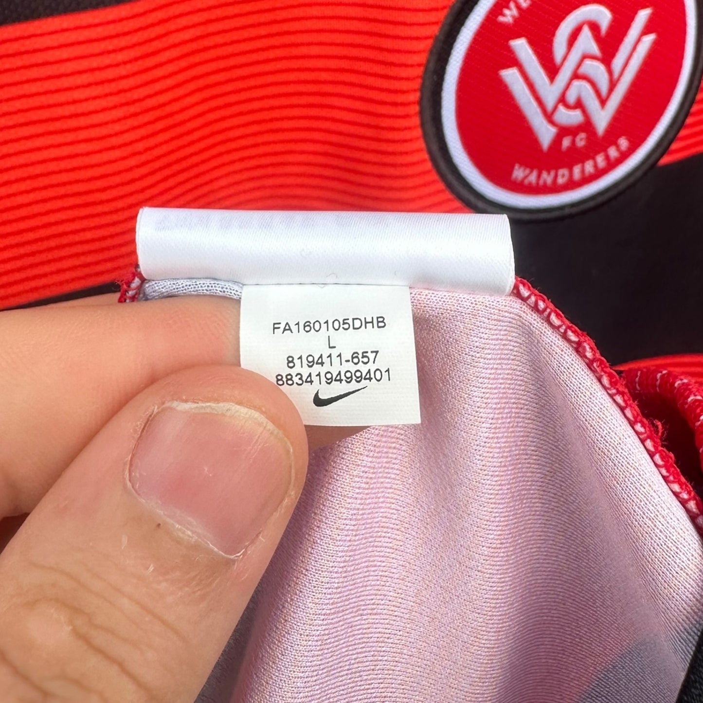 WESTERN SYDNEY WANDERERS 2016-2017 NIKE HOME JERSEY