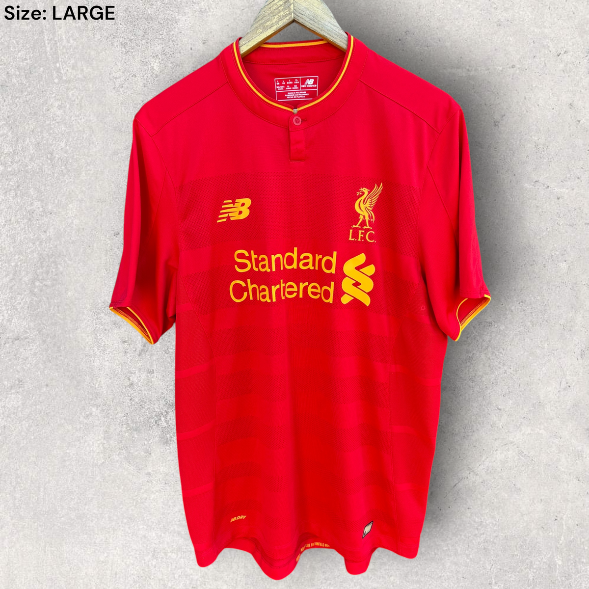 Liverpool FC 2016-2017 Home New Balance Red Football Jersey